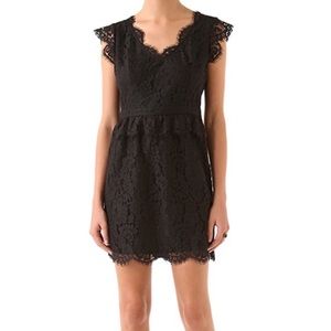 Joie black lace dress